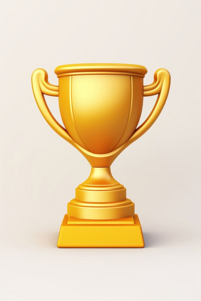 Trophy gold achievement refreshment. AI generated Image by rawpixel.