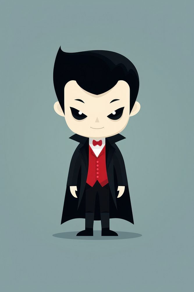 Vampire cartoon creativity portrait. AI generated Image by rawpixel.