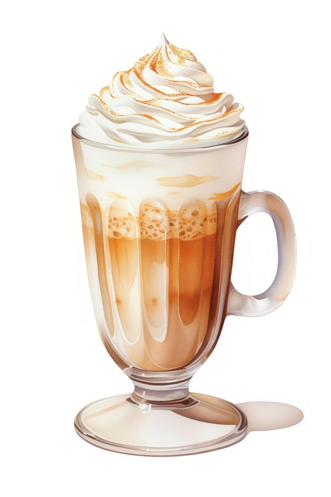 Cream dessert whipped coffee. AI generated Image by rawpixel.