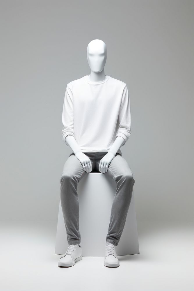 Mannequin sitting sleeve adult. 