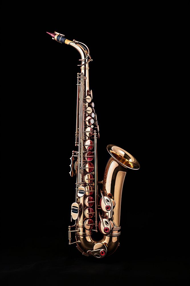 Saxophone saxophonist performance euphonium. AI generated Image by rawpixel.