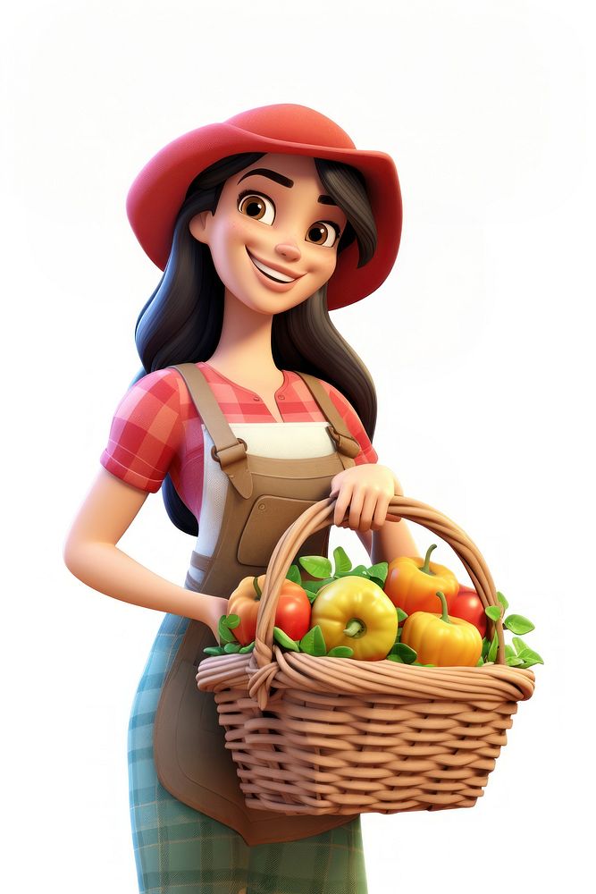 Basket vegetable holding adult. AI generated Image by rawpixel.