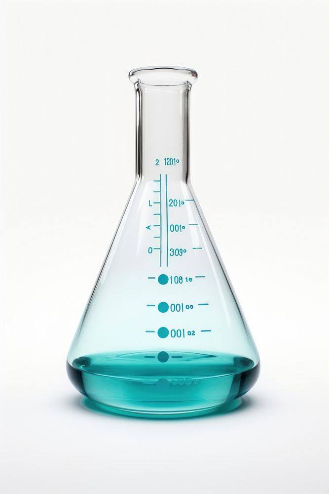 Science bottle white background biotechnology. AI generated Image by rawpixel.
