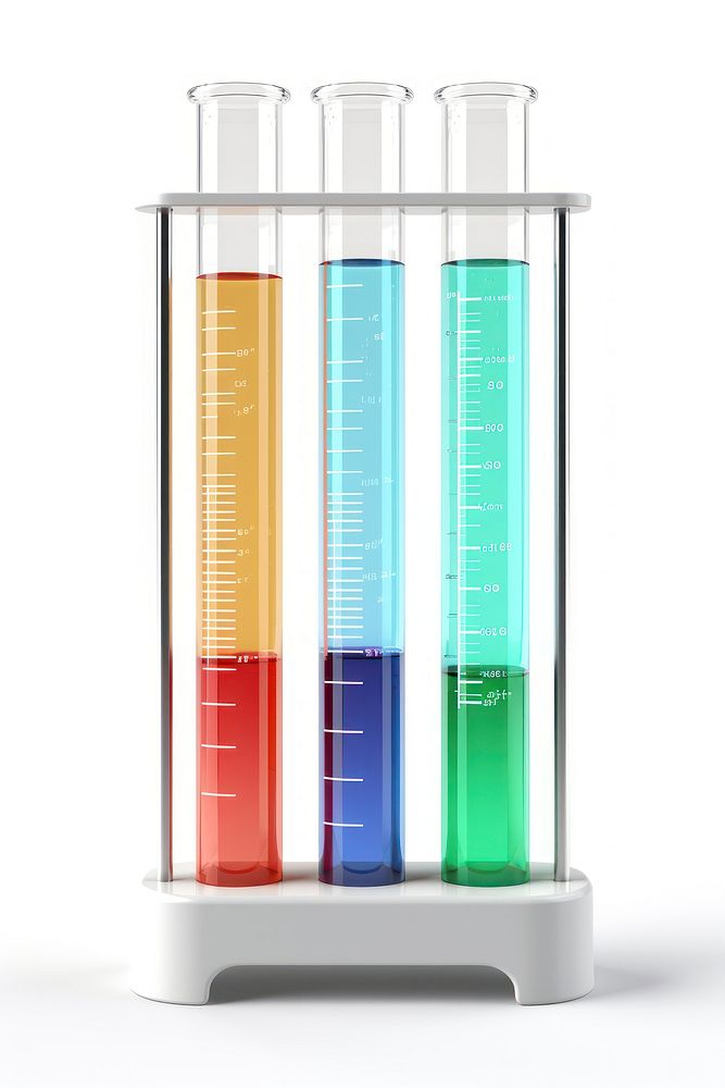 Cylinder science white background biotechnology. AI generated Image by rawpixel.