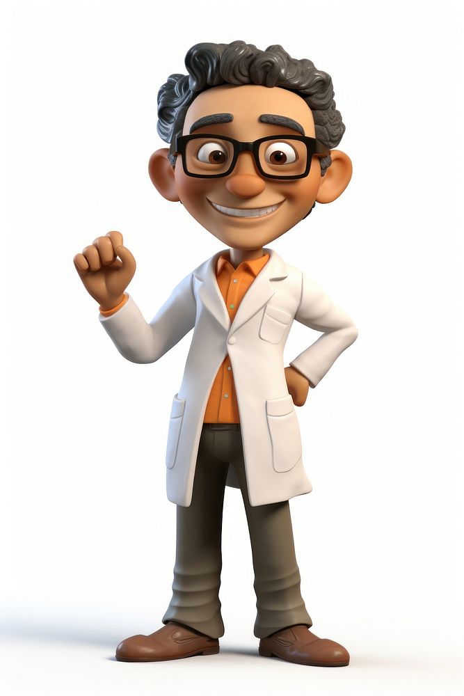 Glasses cartoon white background stethoscope. 