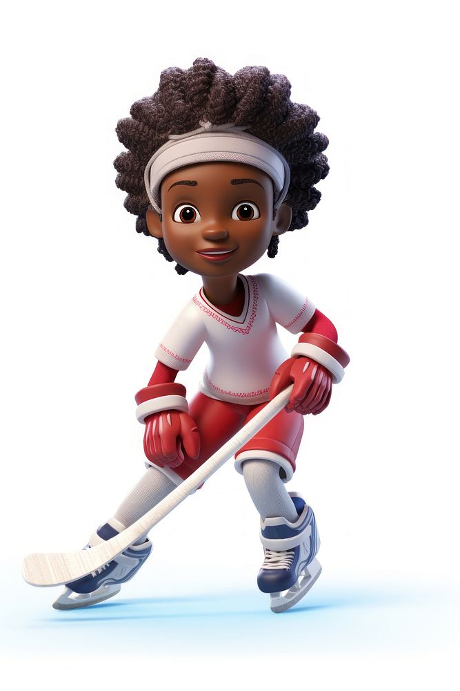 Hockey figurine cartoon sports. 