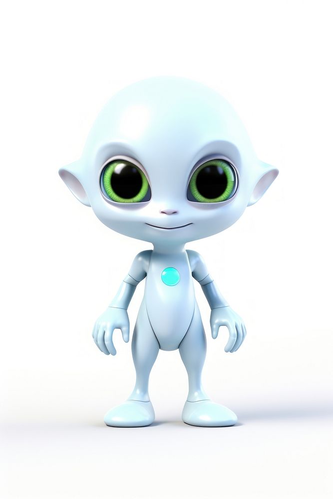 Cartoon robot alien cute. 