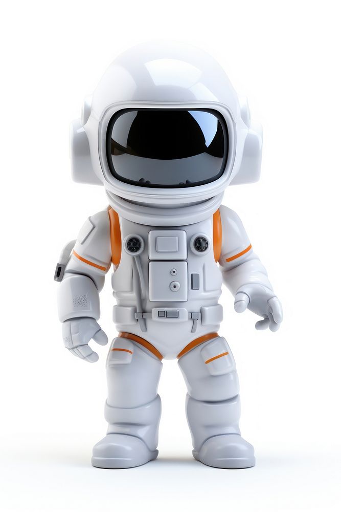Astronaut cartoon robot white. AI generated Image by rawpixel.