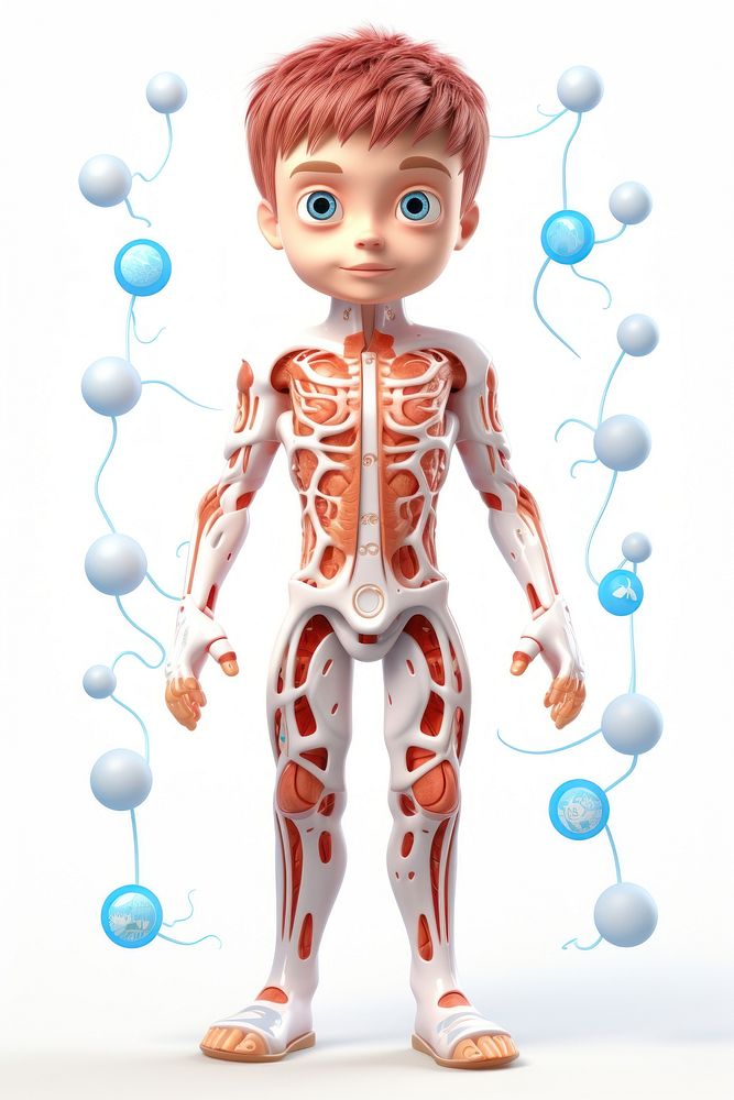 Anatomy cartoon human toy. AI generated Image by rawpixel.
