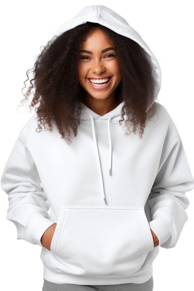 Sweatshirt clothing white hood. AI generated Image by rawpixel.