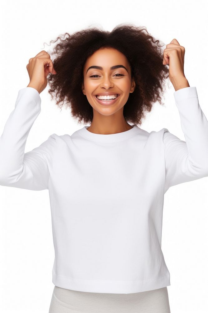 Clothing sleeve blouse smile. AI generated Image by rawpixel.