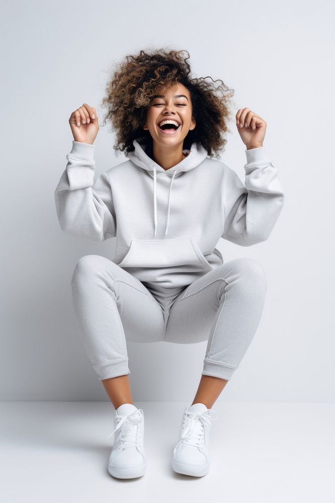 Sweatshirt shouting laughing clothing. AI generated Image by rawpixel.