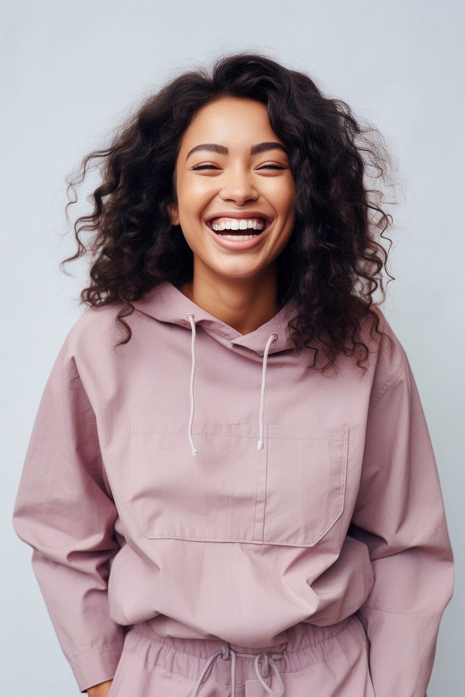 Sweatshirt laughing clothing smile. AI generated Image by rawpixel.