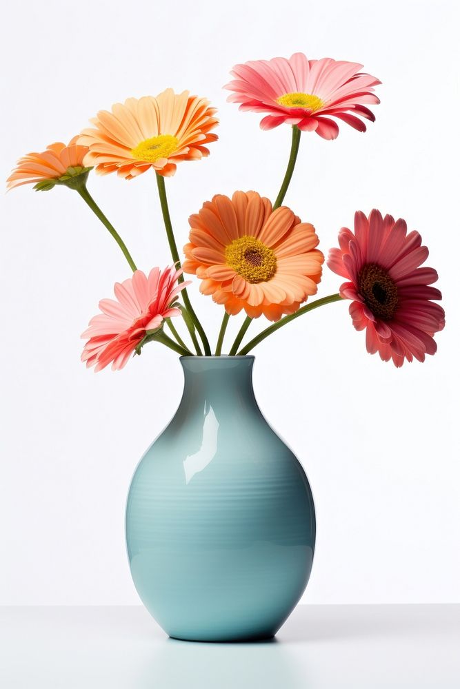 Flower vase daisy plant. AI generated Image by rawpixel.