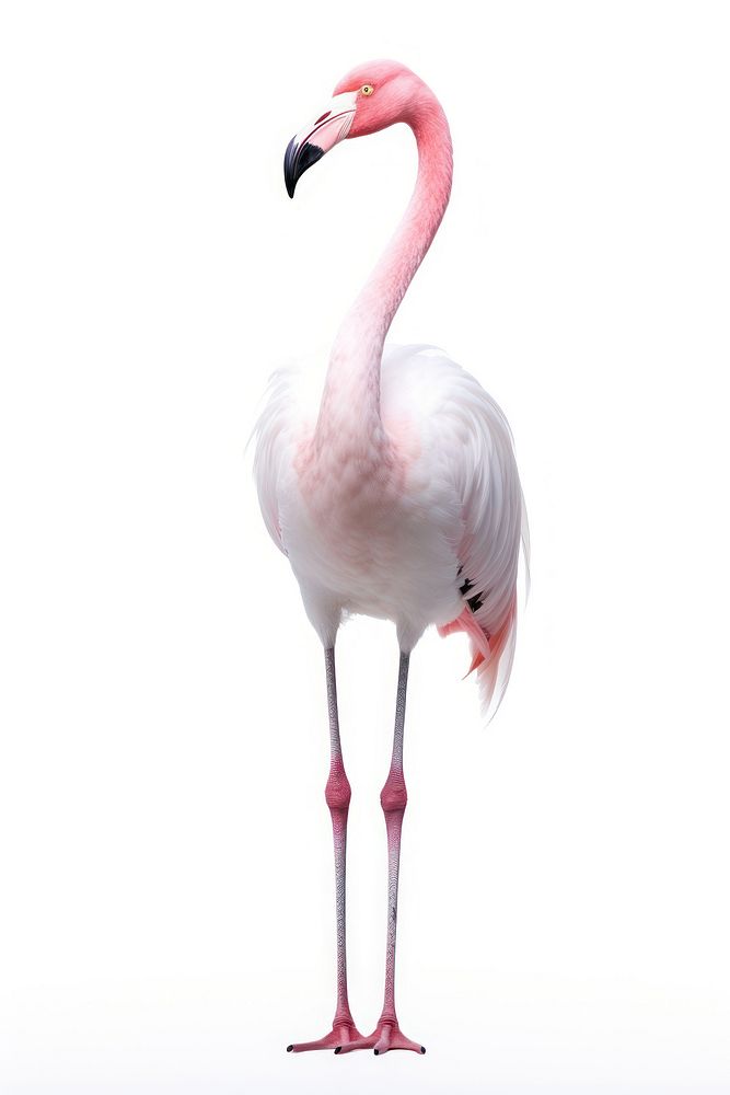 Flamingo animal white bird. 