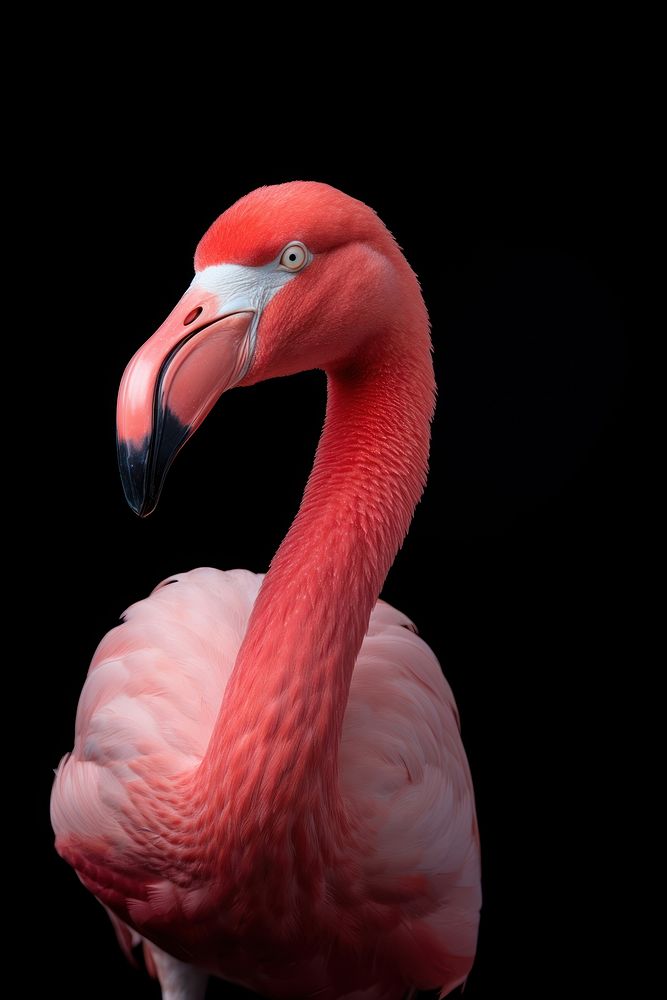 Flamingo animal beak bird. 