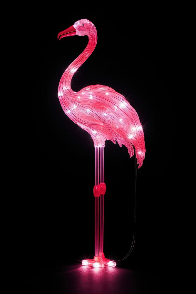 Flamingo animal light bird. AI generated Image by rawpixel.