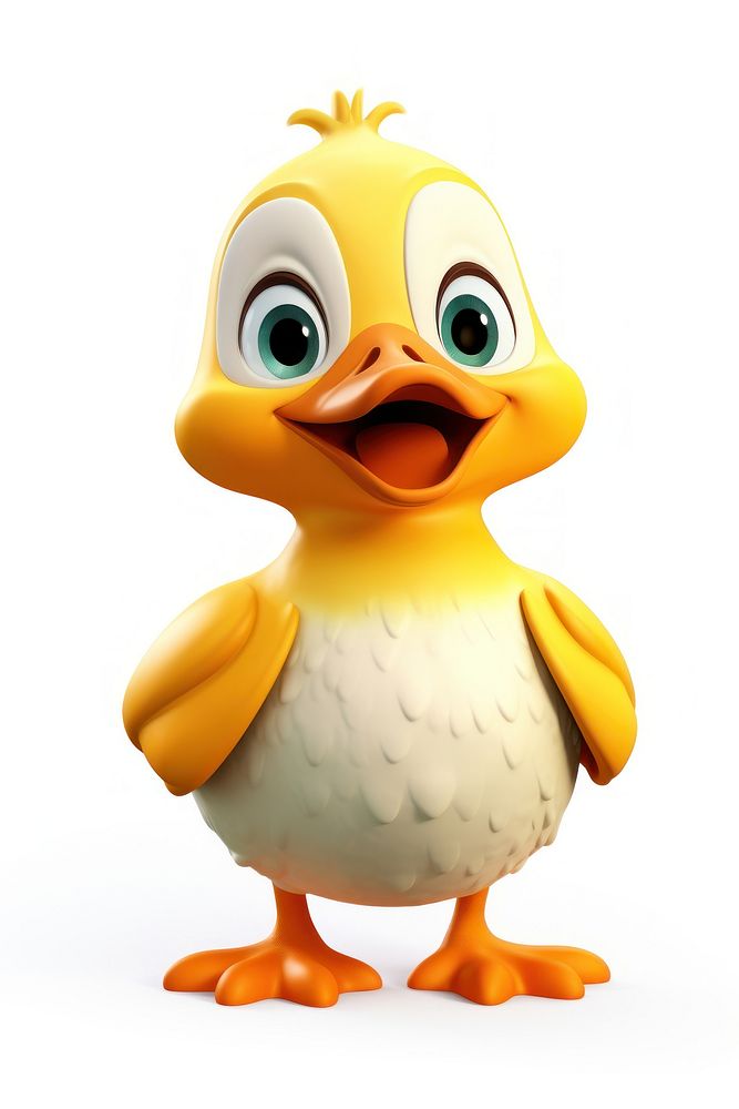 Cartoon animal bird duck. AI generated Image by rawpixel.