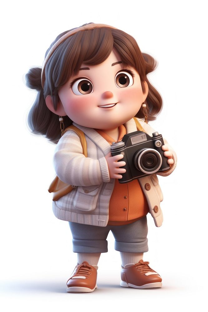 Camera cartoon doll cute. AI generated Image by rawpixel.