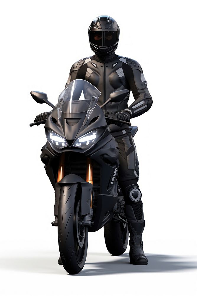 Motorcycle rider posing helmet vehicle adult. AI generated Image by rawpixel.