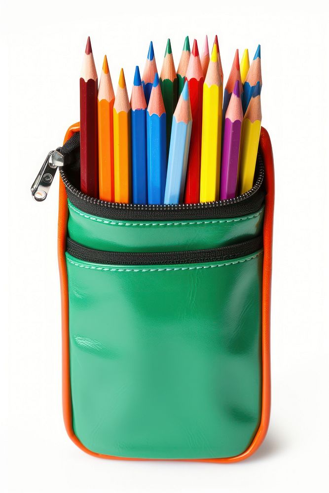 Pencil white background colored pencil accessories. AI generated Image by rawpixel.