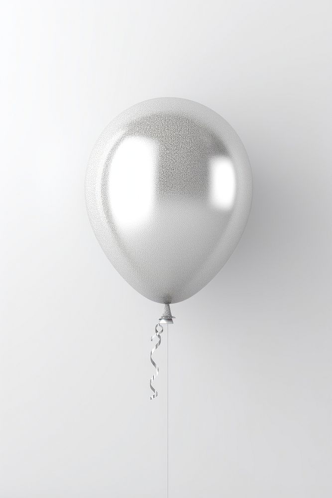 Balloon silver white celebration. AI generated Image by rawpixel.