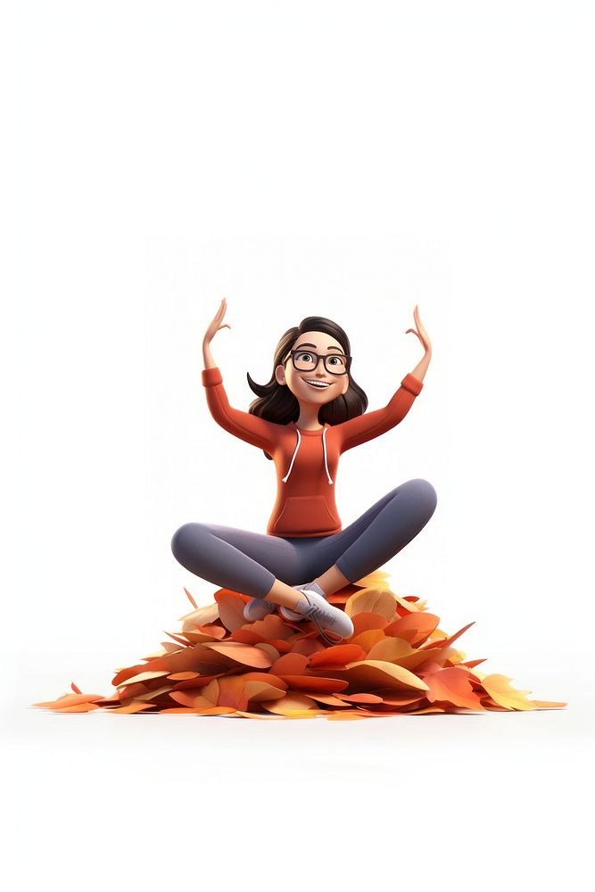 Portrait cartoon autumn plant. AI generated Image by rawpixel.