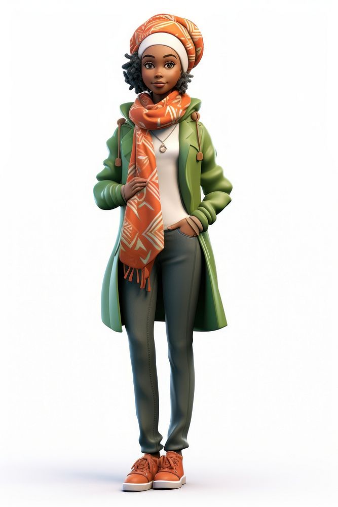 Figurine scarf adult women. AI generated Image by rawpixel.