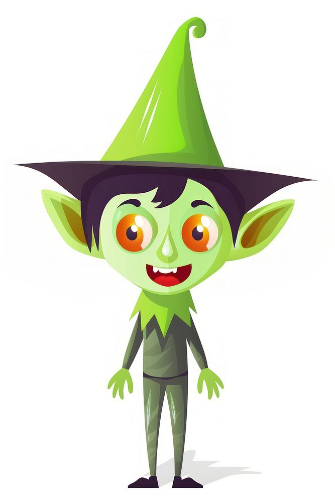 Goblin green white background representation. AI generated Image by rawpixel.