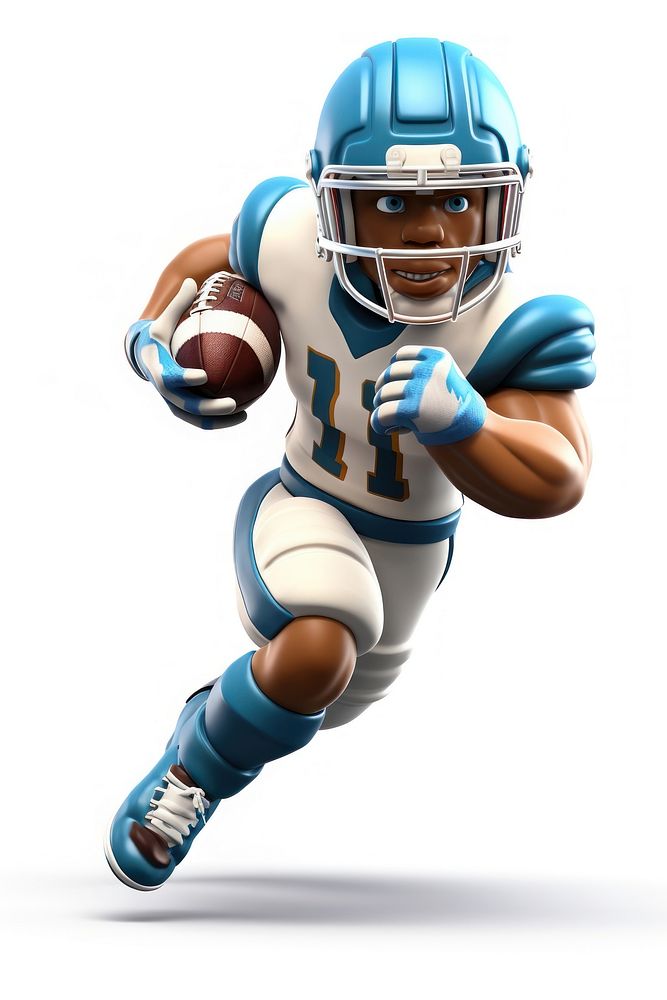 American football running helmet sports. AI generated Image by rawpixel.