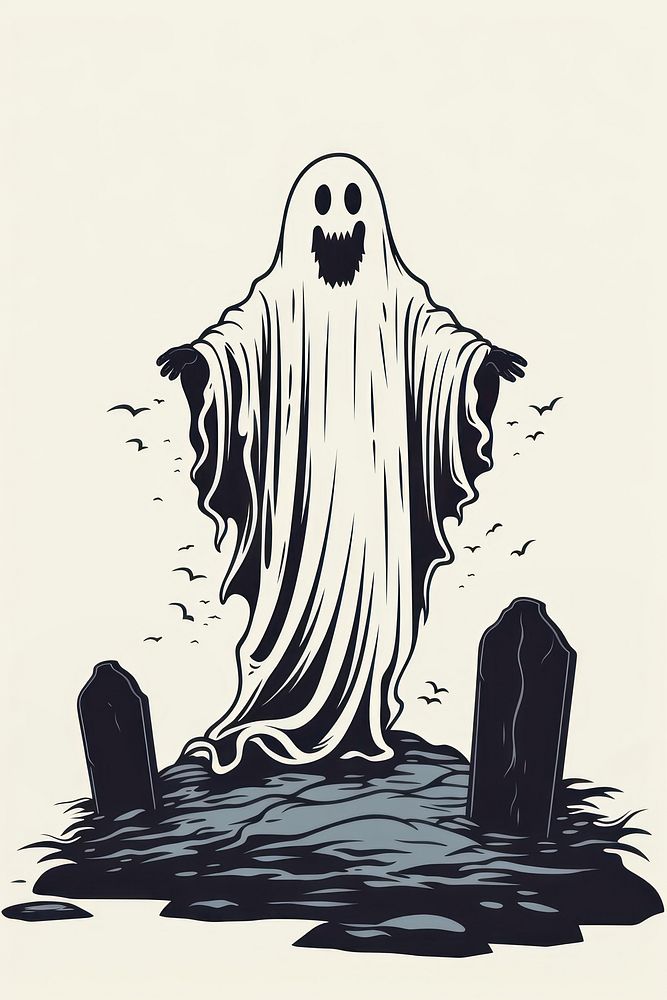 Drawing spooky sketch representation. AI generated Image by rawpixel.