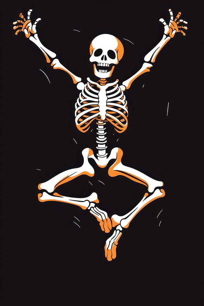 Skeleton creativity anatomy cartoon. AI | Premium Photo Illustration ...
