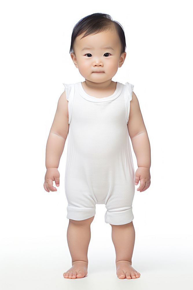 Baby portrait standing sleeve. AI generated Image by rawpixel.