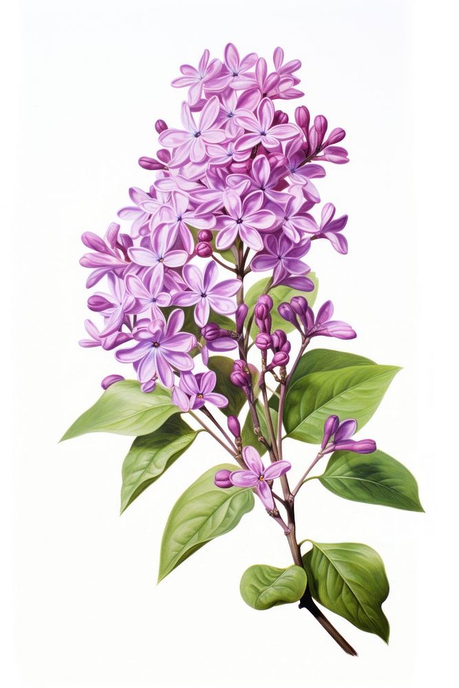 Blossom flower lilac plant. AI generated Image by rawpixel.