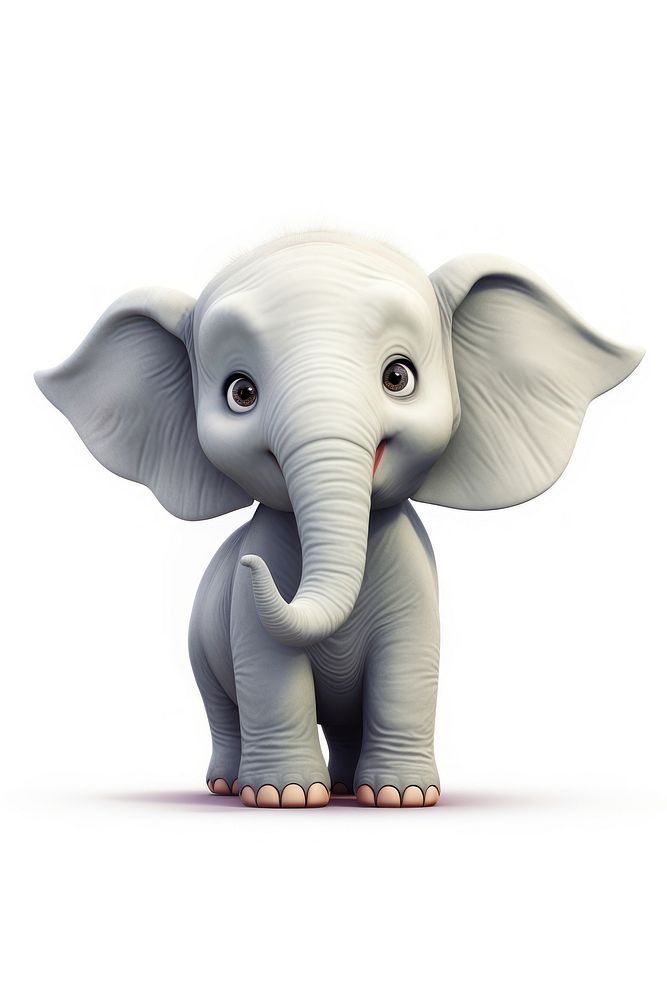 Elephant wildlife cartoon mammal. AI generated Image by rawpixel.
