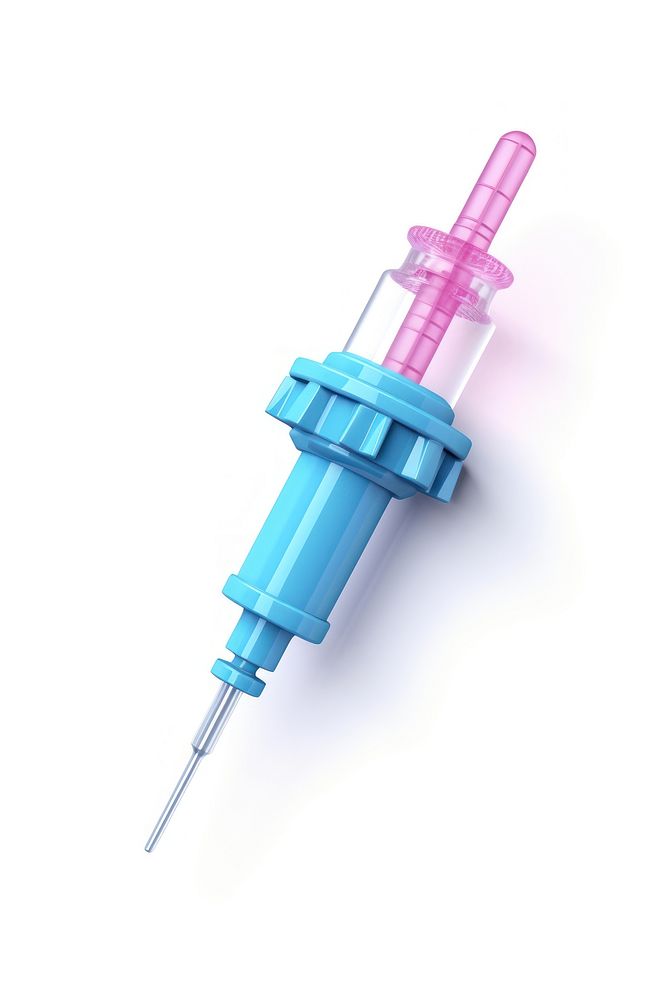 Medical syringe white background screwdriver injection. AI generated Image by rawpixel.