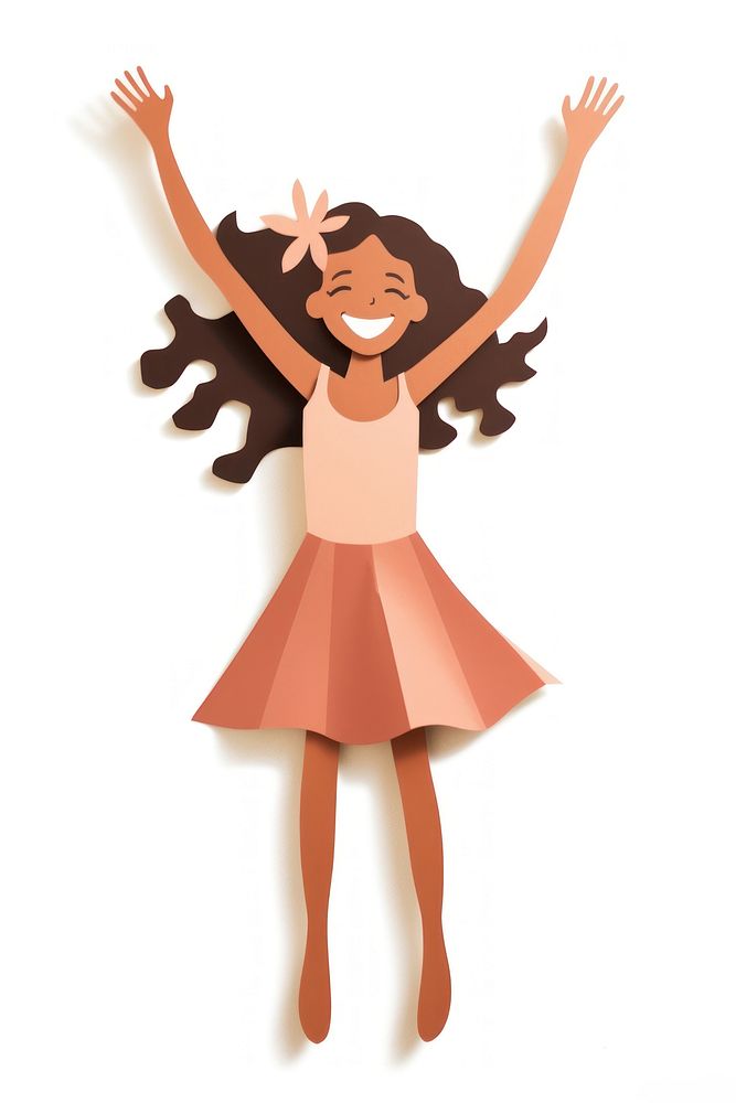 Dancing ballet girl white background. AI generated Image by rawpixel.