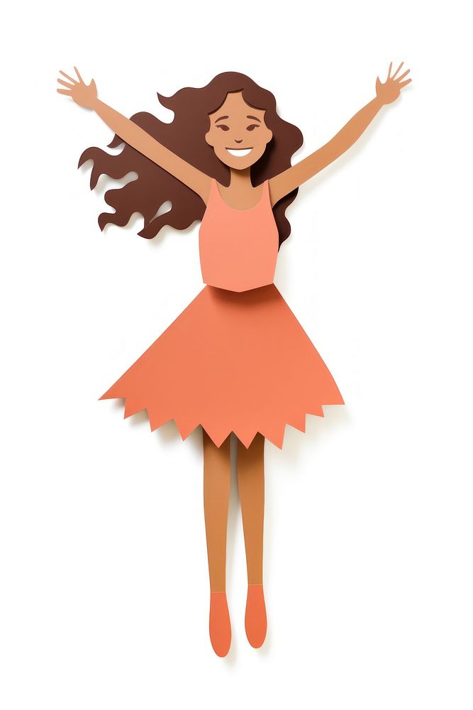 Dancing white background representation celebration. AI generated Image by rawpixel.