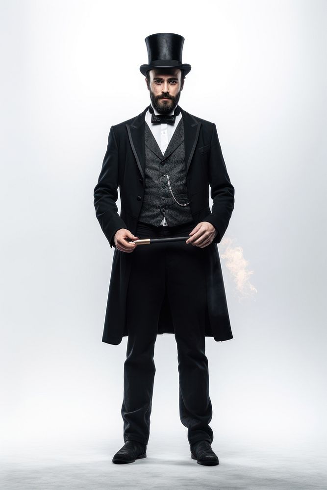 Magician overcoat portrait tuxedo. AI | Free Photo - rawpixel