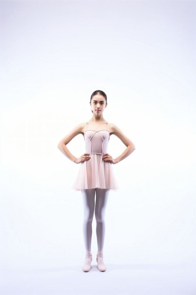 Ballet dancing dancer white background. AI generated Image by rawpixel.
