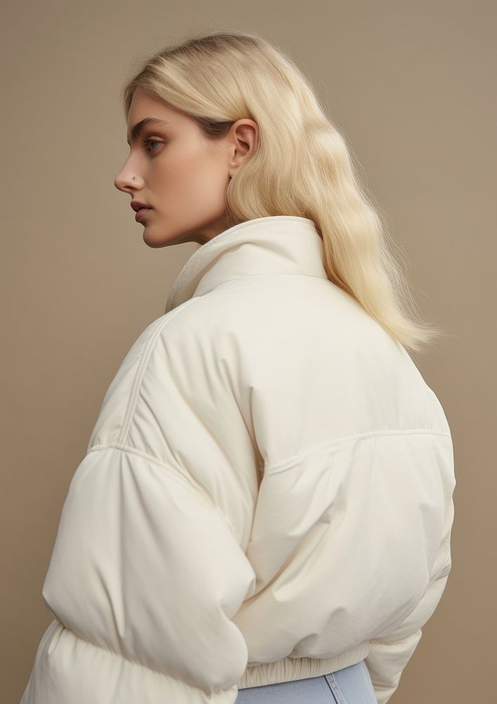 Jacket adult white woman. AI generated Image by rawpixel.