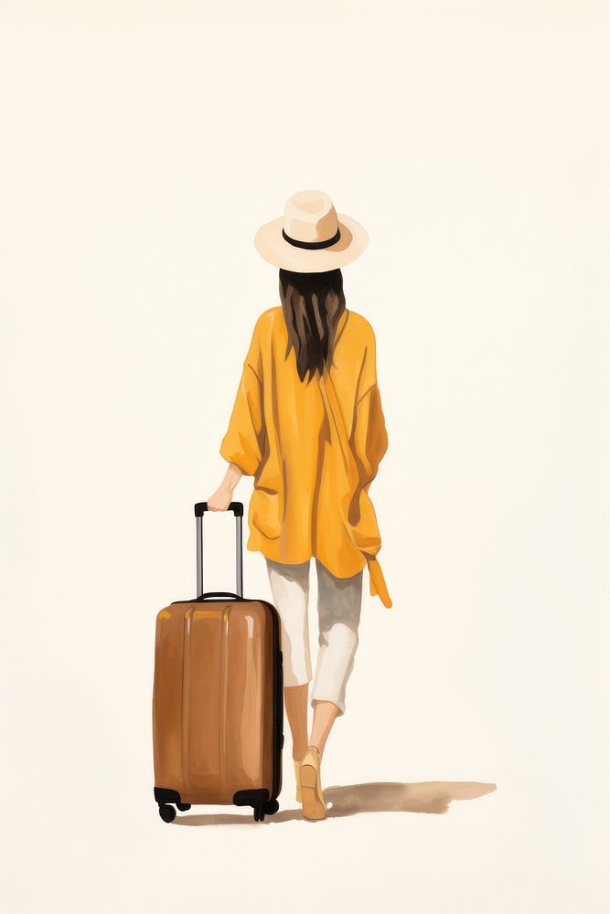 Luggage suitcase travel adult. AI generated Image by rawpixel.