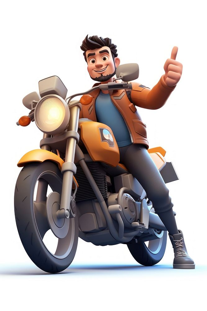 Motorcycle vehicle adult man. AI generated Image by rawpixel.