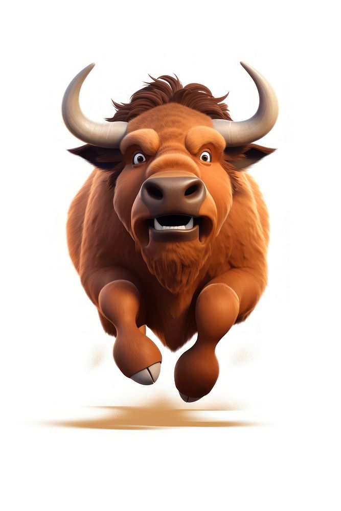 Buffalo livestock cartoon mammal. AI generated Image by rawpixel.