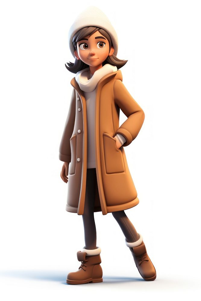 Coat overcoat cartoon winter. AI generated Image by rawpixel.