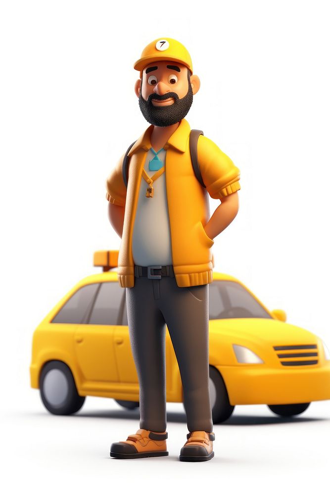 Taxi car vehicle cartoon. AI generated Image by rawpixel.