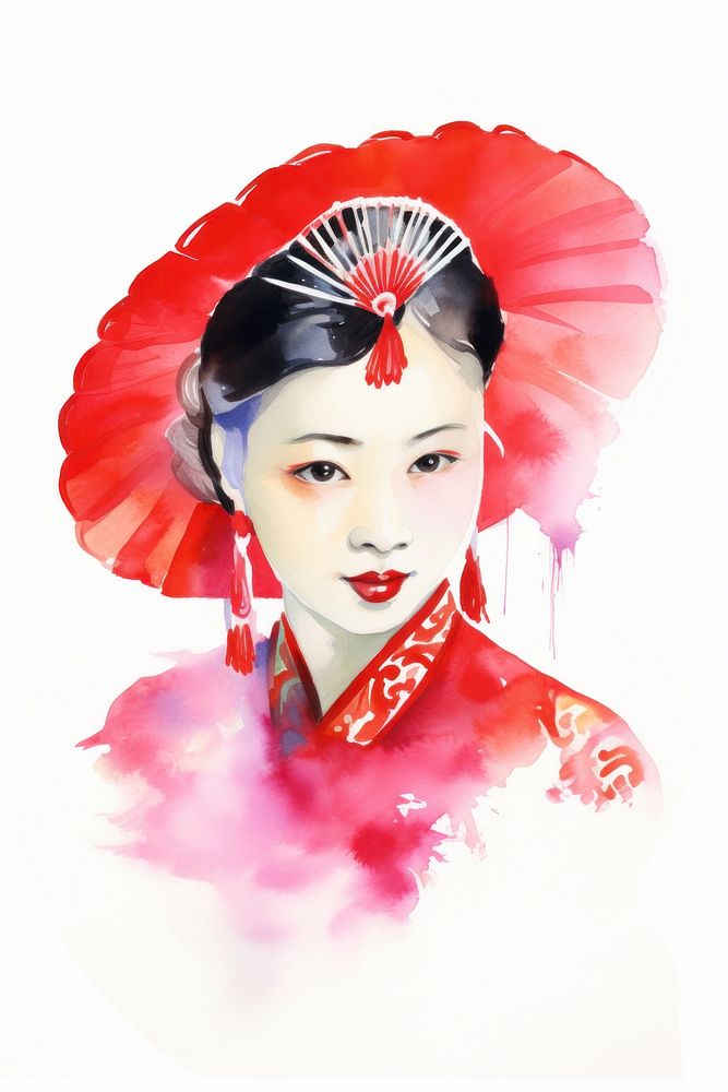 Portrait fashion kimono women. AI generated Image by rawpixel.