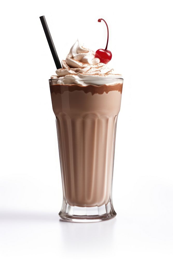 Chocolate milkshake smoothie dessert drink. AI generated Image by rawpixel.
