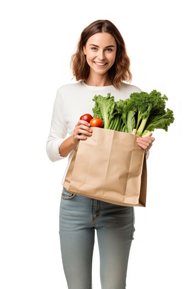 Bag vegetable groceries holding. AI generated Image by rawpixel.