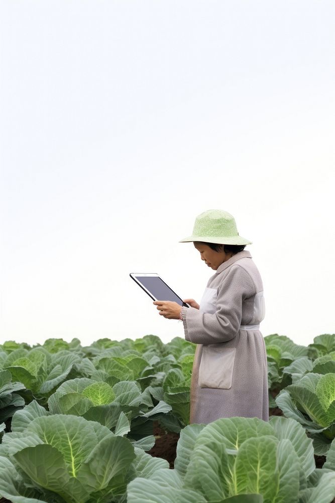 Vegetable working cabbage farmer. AI generated Image by rawpixel.